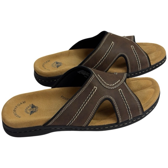 Dockers Sunland Casual Comfort Shoes Slide Sandal Dark Brown Mens 13M - Picture 8 of 15